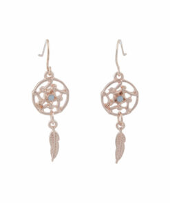 Rose Mini Dreamcatcher Earrings