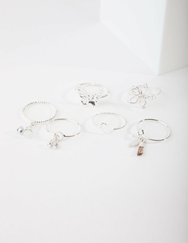Nature Motif Ring Pack