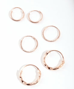 Rose Textured Earring Pack