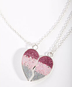 Kids Rainbow Heart Necklace Pack