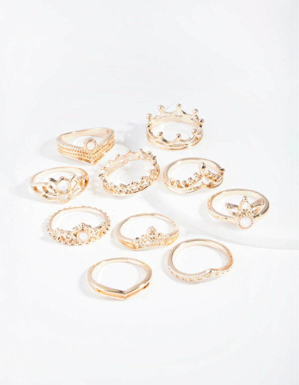 Princess Opal Ring 8-Pack