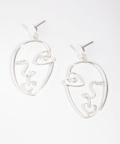 Picasso Face Earrings