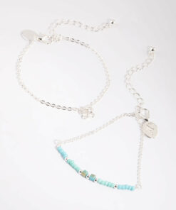 Butterfly Beaded Bracelet Set