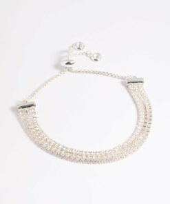 Triple Row Toggle Tennis Bracelet