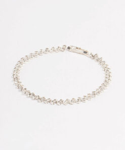 Double Dangle Petal Tennis Bracelet