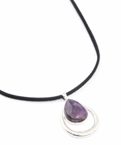 Amethyst Double TearCord Necklace