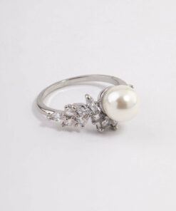 Leafy Pearl Ring