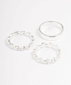 Plain & Twisted Ring Pack