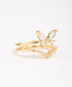Butterfly Double Ring