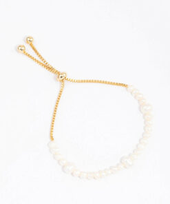 Large Station Full Freshwater Pearl Bracelet