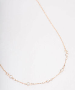 Rose Encased  Short Necklace