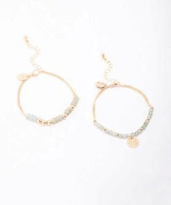 Beaded Coin Bracelet Pack