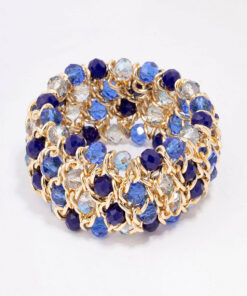 Pave Multi-Stone Statement Bangle