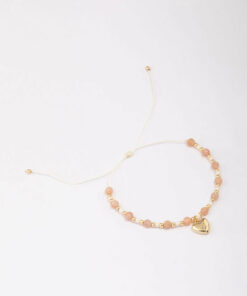 Heart Adjustable Cord Bracelet