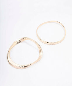 Wavy Hammered Bangle Pack