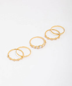 Dainty  Stacking Ring 5-Pack