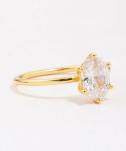 Oval Solitaire Ring