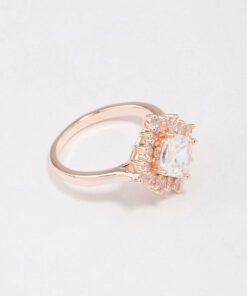 Rose  Framed Square Ring