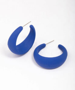 Blue TearHoop Earrings