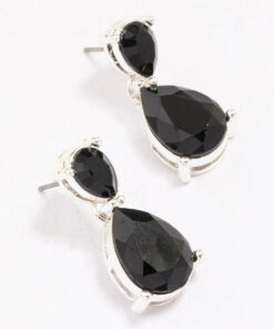 Black Stone TearEarrings