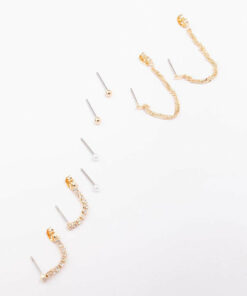 Mixed Chain & Earring 4-Pack