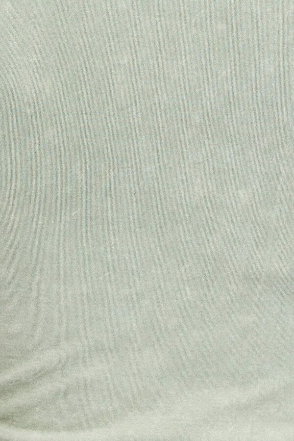 Green Tank Top Crew Neck Washed Seamless - Image 6