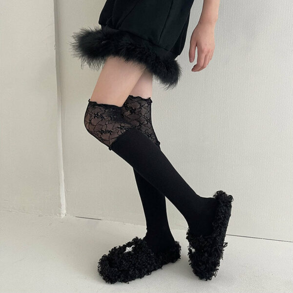 Lace over knee stockings - Image 10
