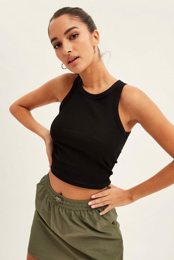 Black Racer Back Tank - Image 3